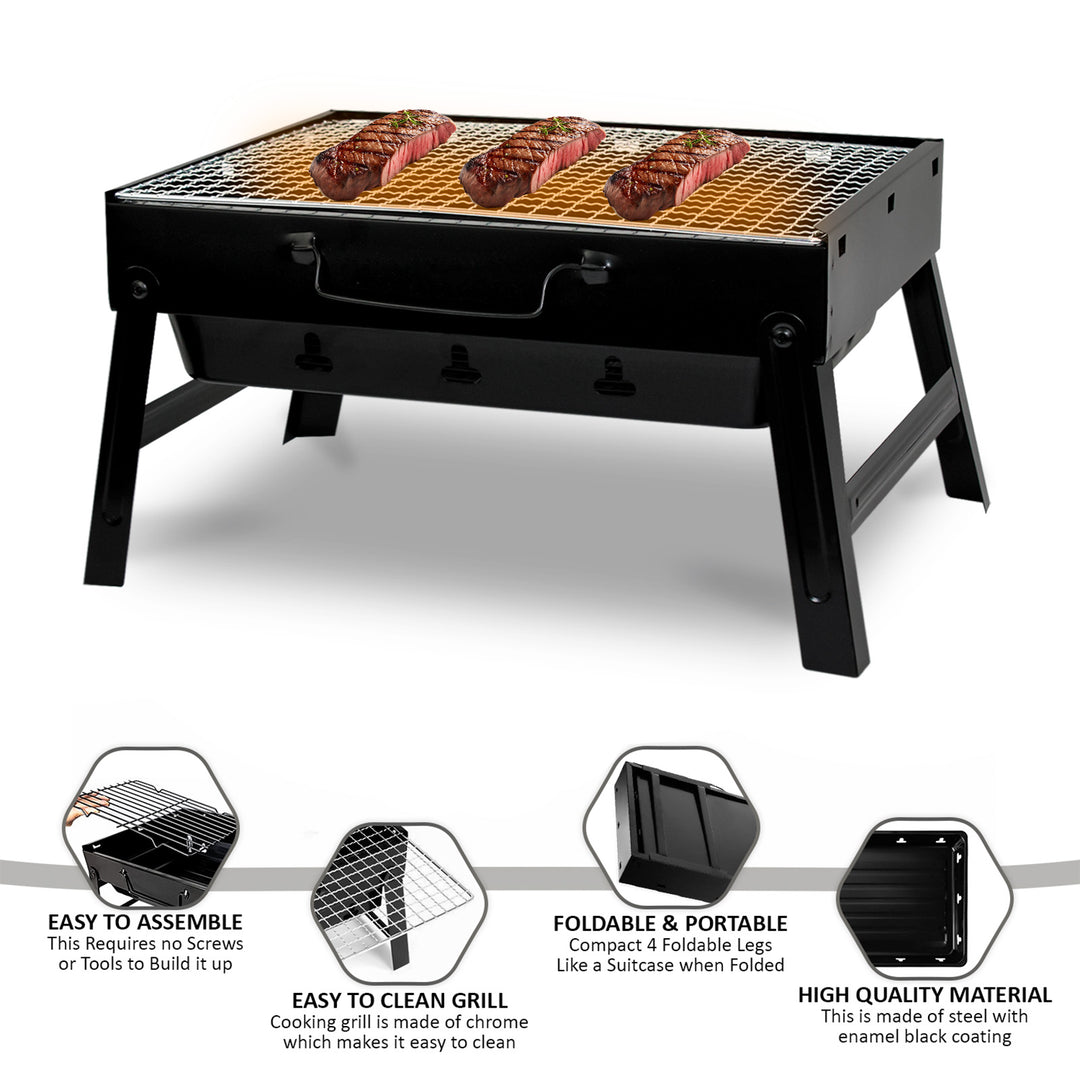 Barbecue Charcoal Folding Grill Portable