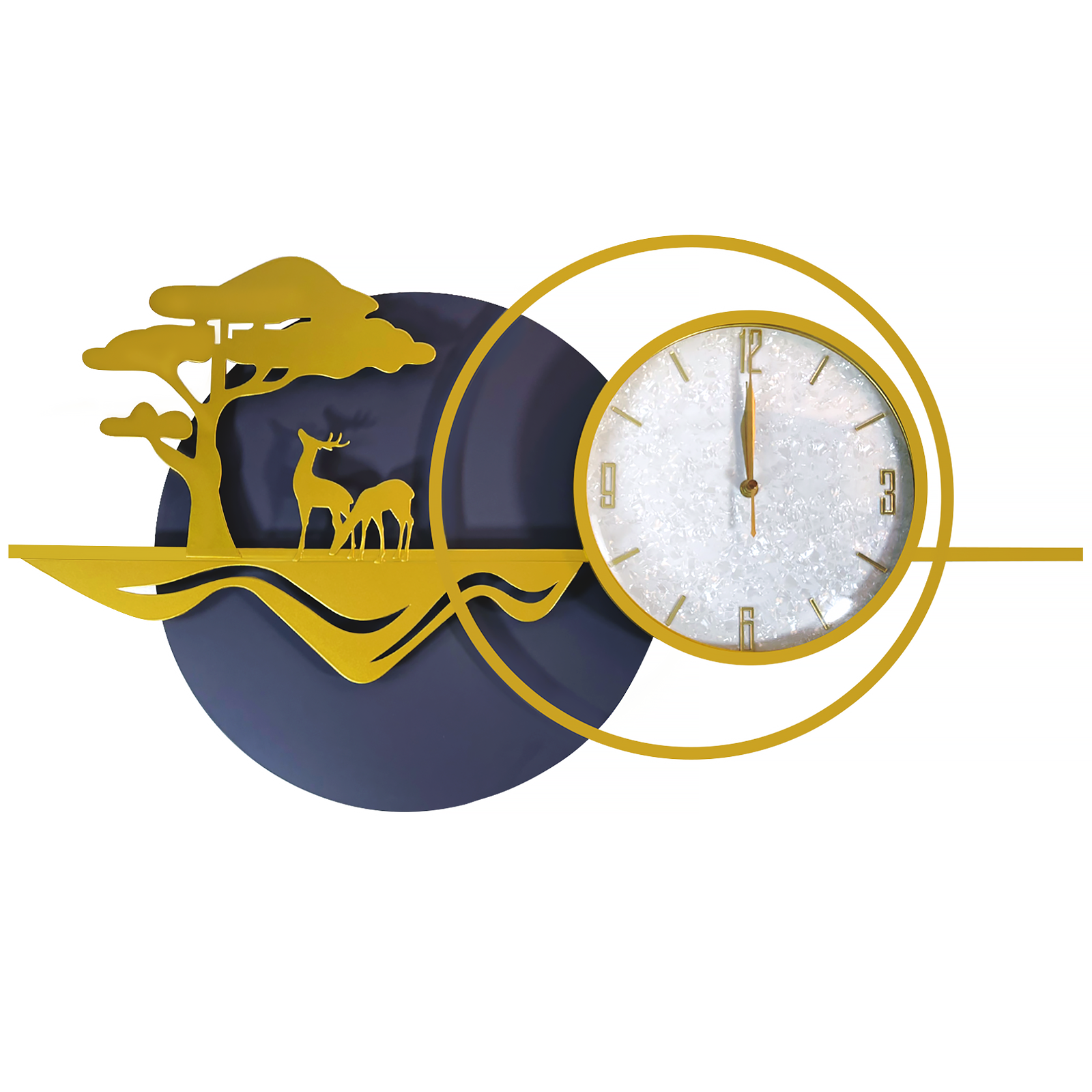 Forest Deer Luxury Wall Clock – Denny Shop UK