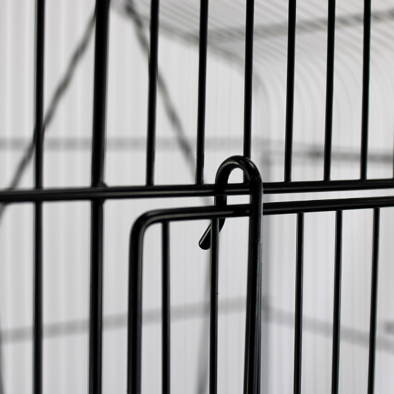 Bird Cage Large Metal - Black/White