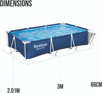 Bestway Steel Pro Swimming Pool - 3,300 Liters