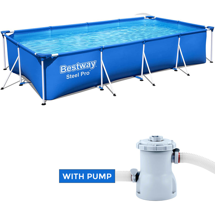 Bestway Steel Pro Family Pool - 400 x 211 x 81 cm - Blue