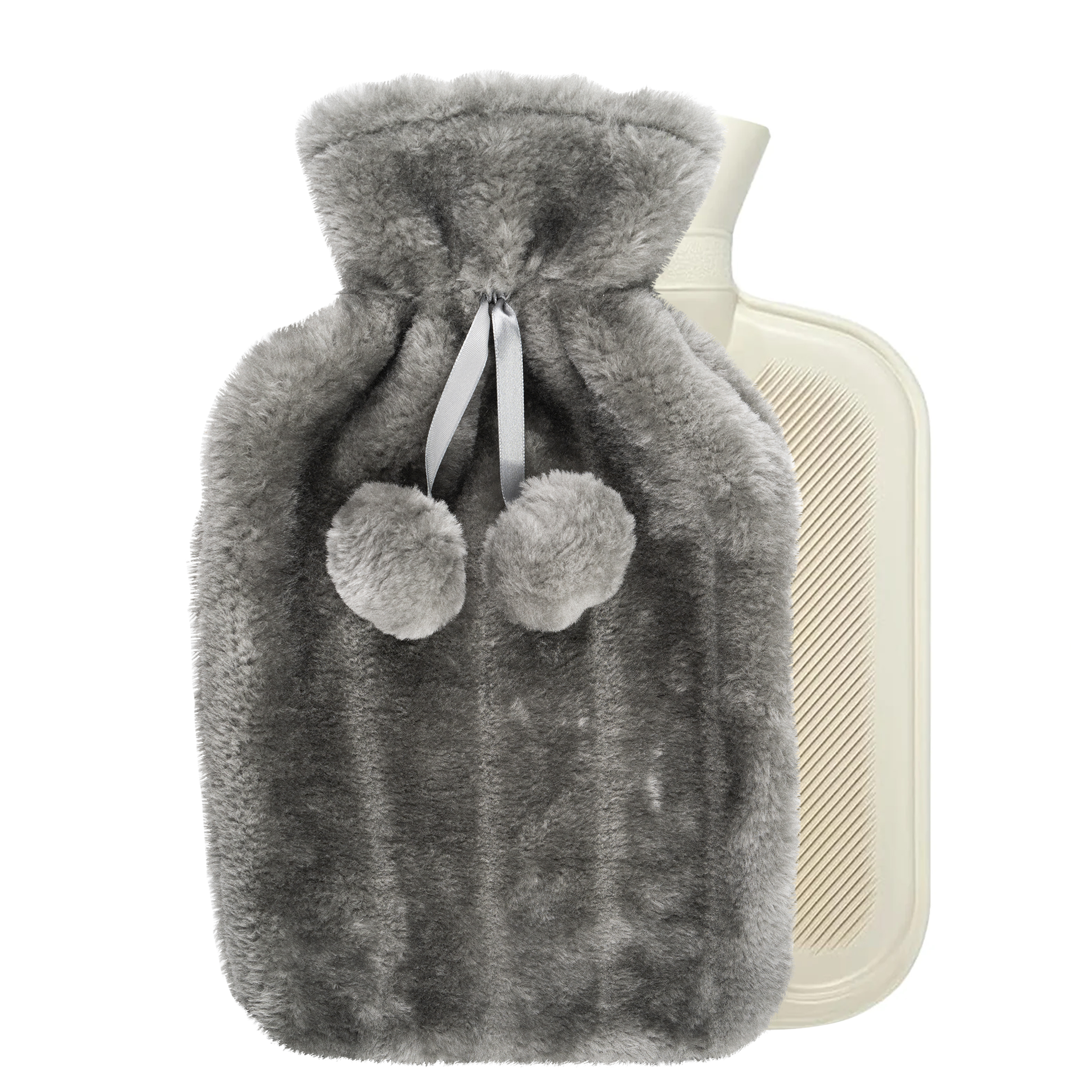 Large 2L Natural Rubber Hot Water Bottle Grey – Denny Shop UK