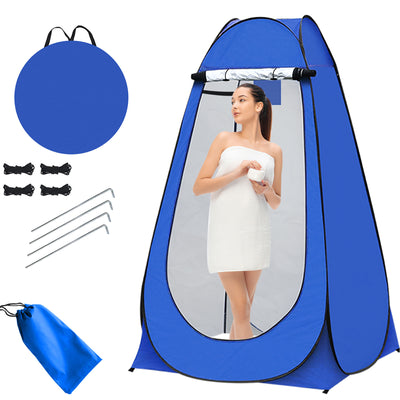 6L Large Portable Camping Toilet Potty + Privacy Tent