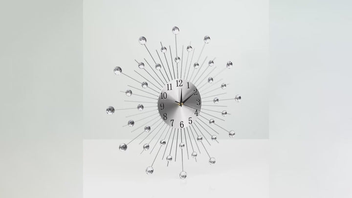 Living Room Diamante Beaded Wall Clock