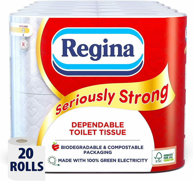 20 Regina Seriously Strong Toilet Tissue