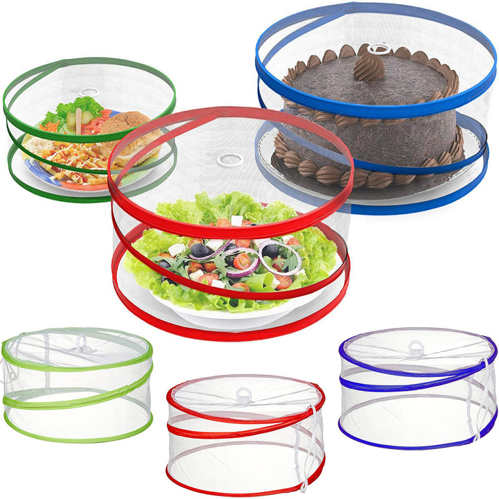 3x Collapsible Pop Up Food Covers