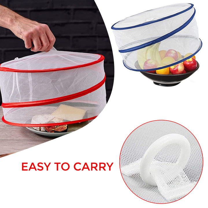 3x Collapsible Pop Up Food Covers