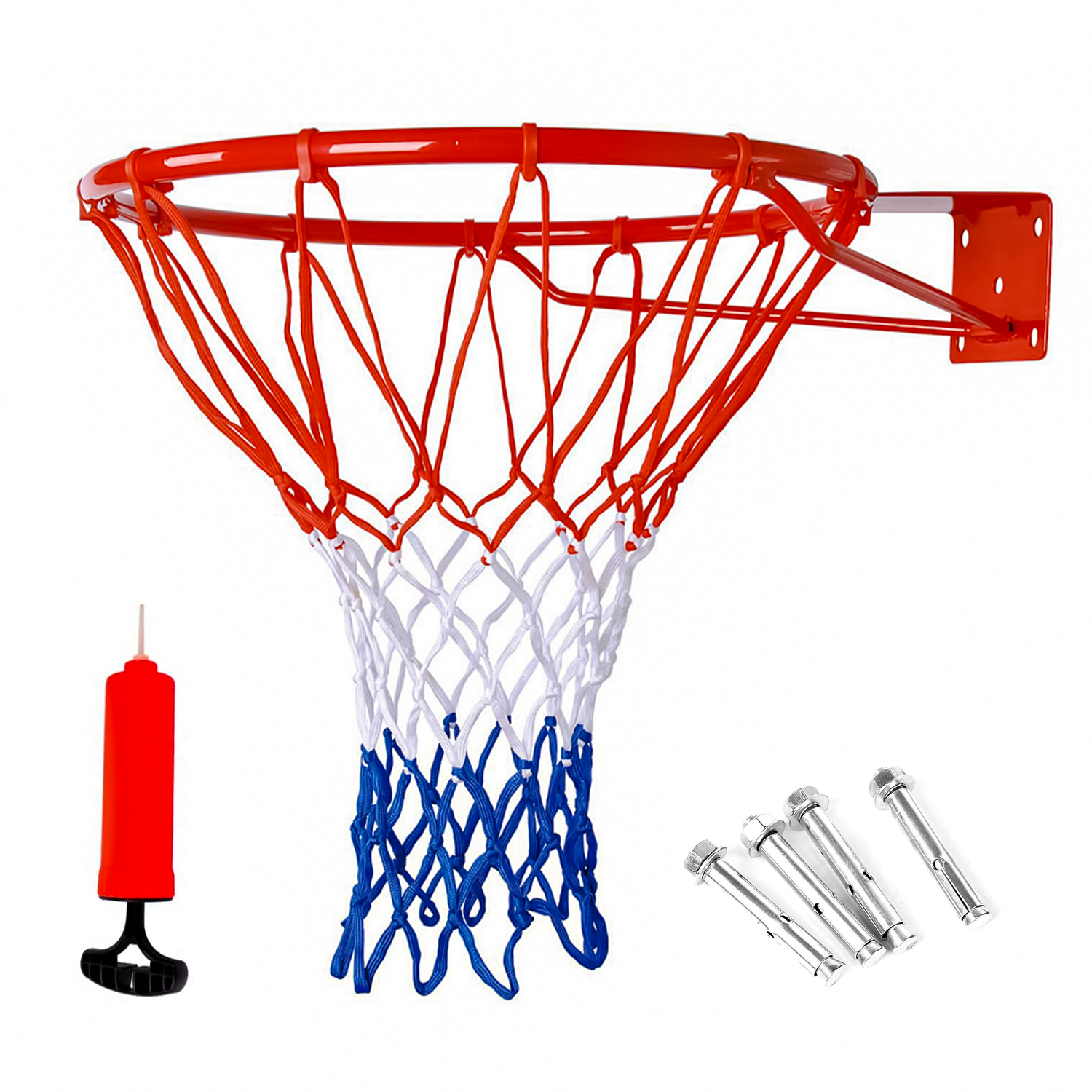 Wall Mounted Basketball Goal Hoop Rim Net