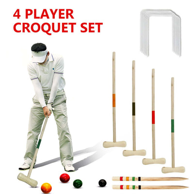 4 Player Full Size Croquet Set
