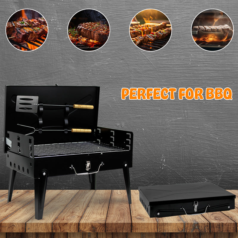 Foldable Charcoal Barbecue Grill
