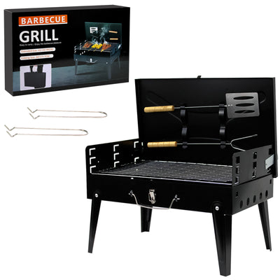 Foldable Charcoal Barbecue Grill