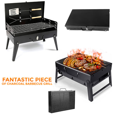 Foldable Charcoal Barbecue Grill