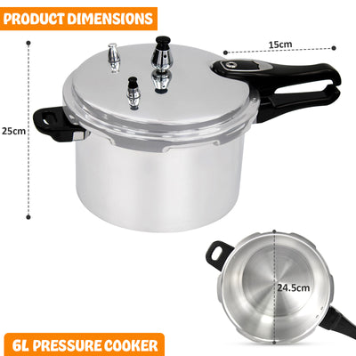 5/7 Litre Home Dual Handle Pressure Cooker
