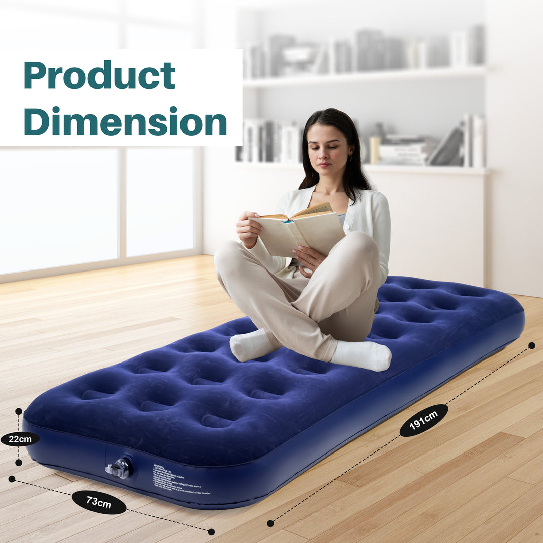 Crystals Single/Double Inflatable Air Mattress Blow Up Bed Airbed