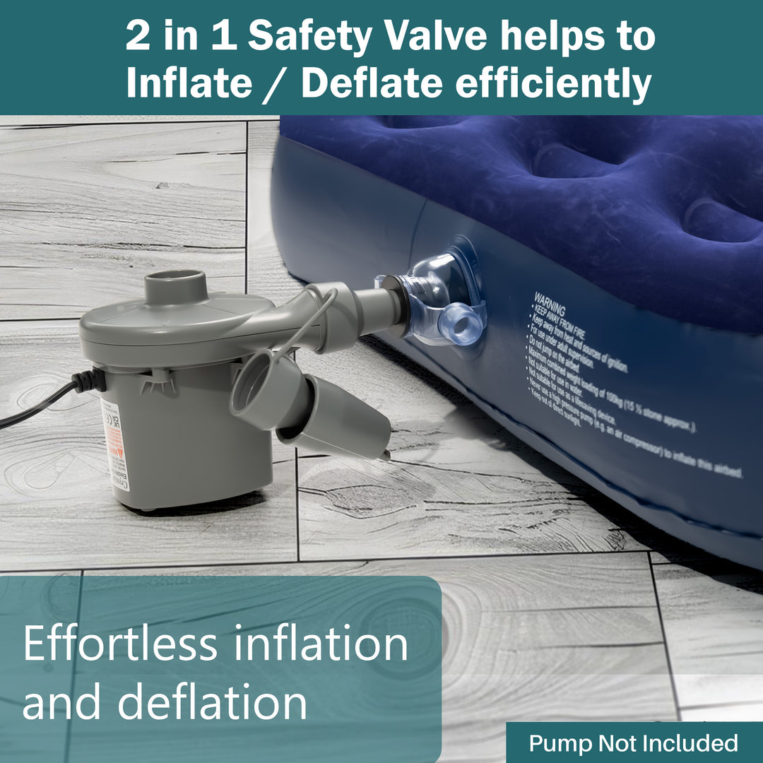 Crystals Single/Double Inflatable Air Mattress Blow Up Bed Airbed