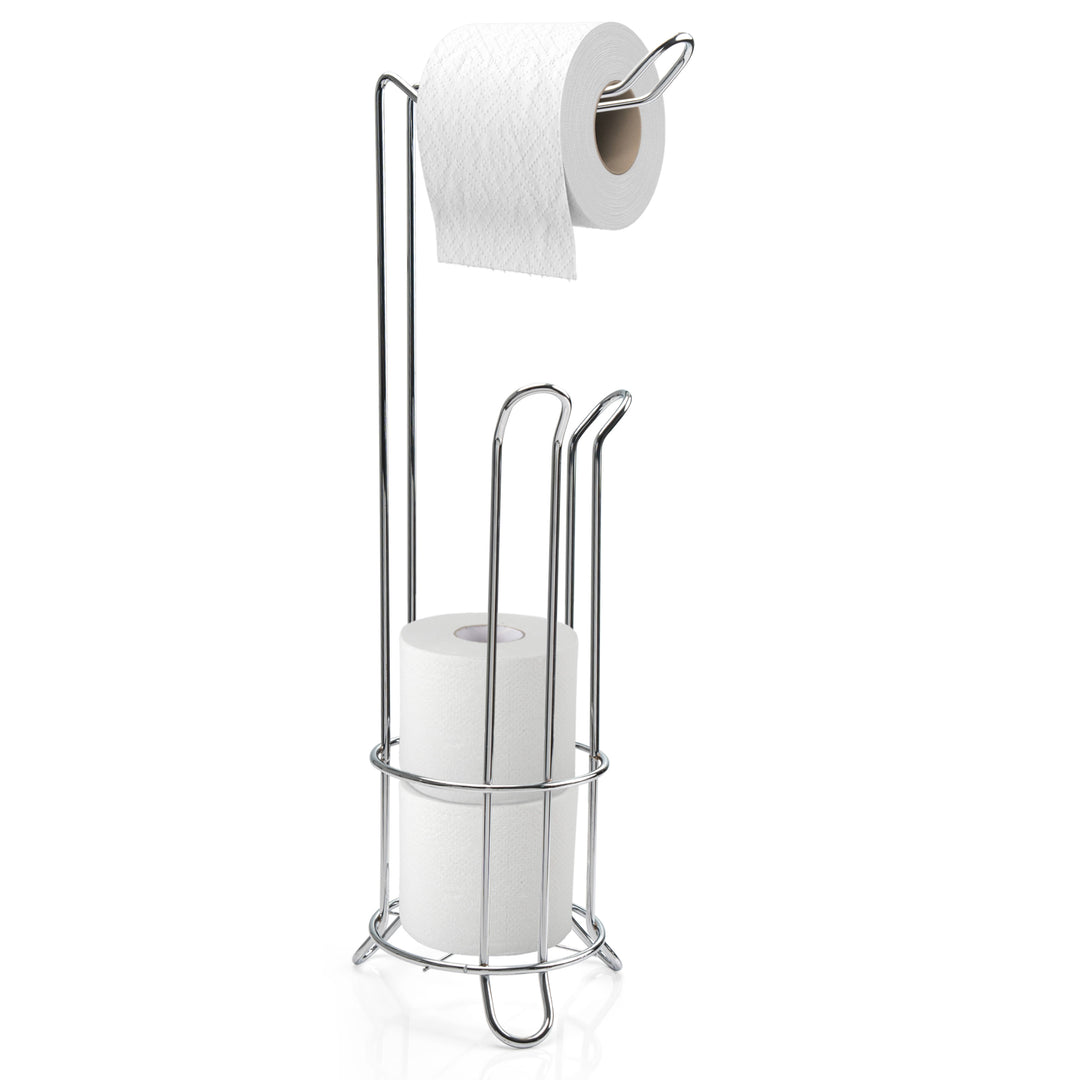 Toilet Roll Holder Free Standing - Chrome