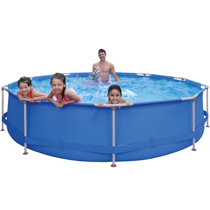 Round Above Ground Steel Swimming Pool - 12ft x 30in