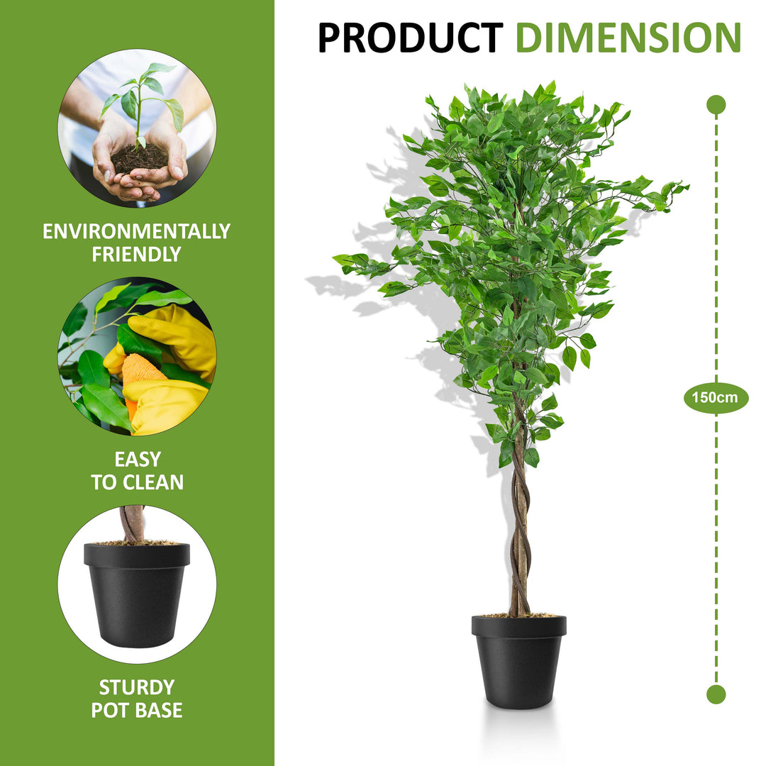 Artificial Ficus Tree Plant 150cm
