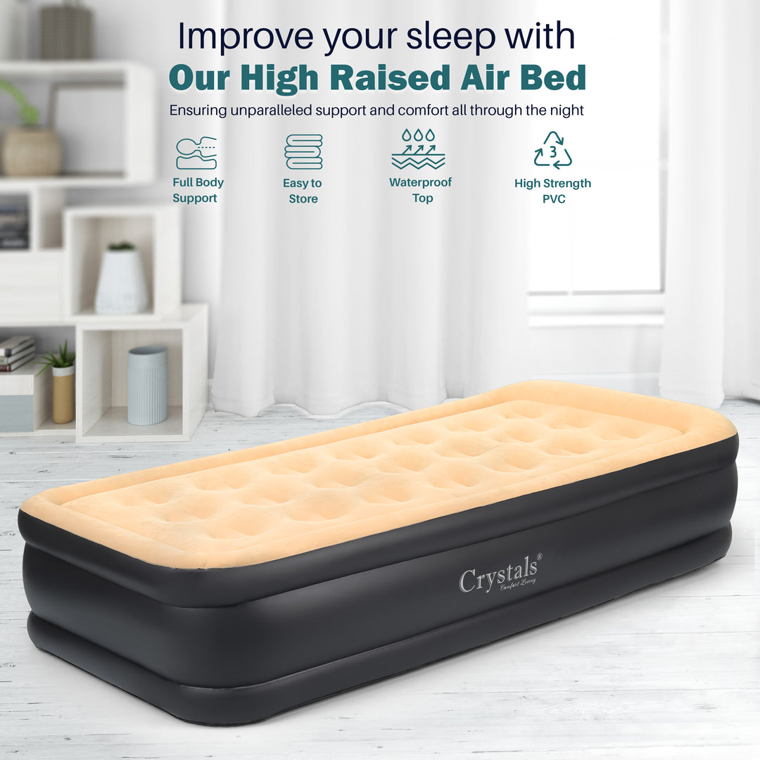 Inflatable Single High Raised Air Bed