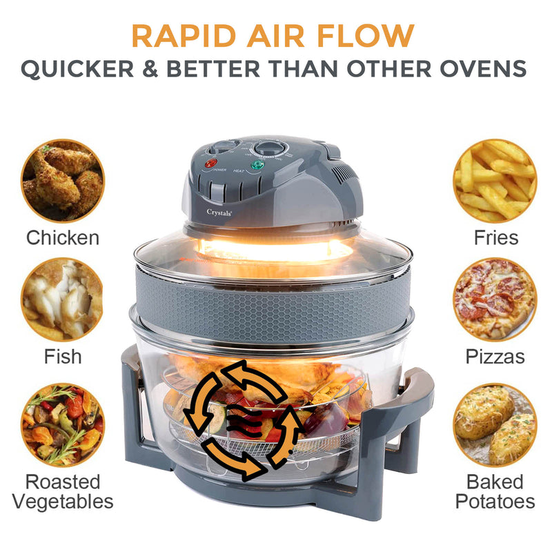 17L Electric Halogen Air Fryer - 1400W