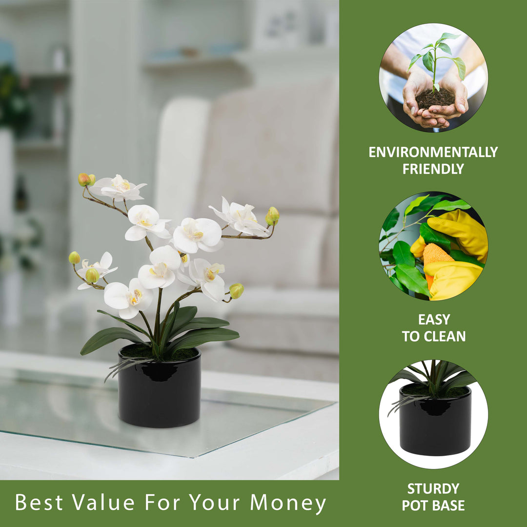 Artificial Plant Fake Silk Orchid Flower