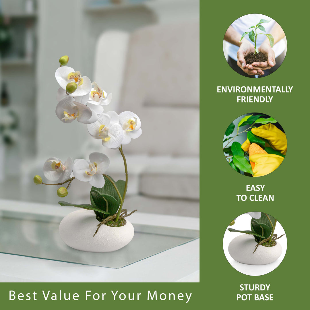 35cm Fake Silk Orchid Artificial Plant