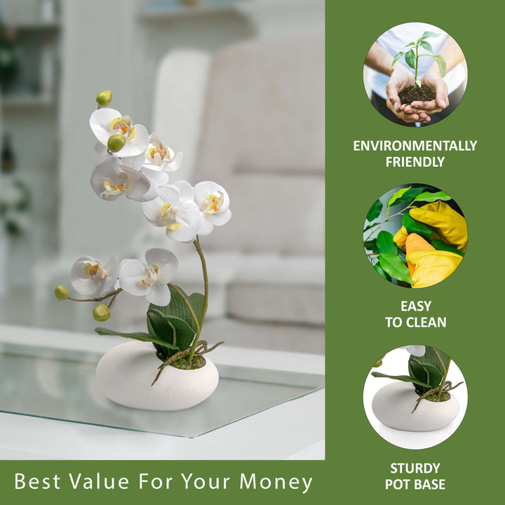 35cm Fake Silk Orchid Artificial Plant