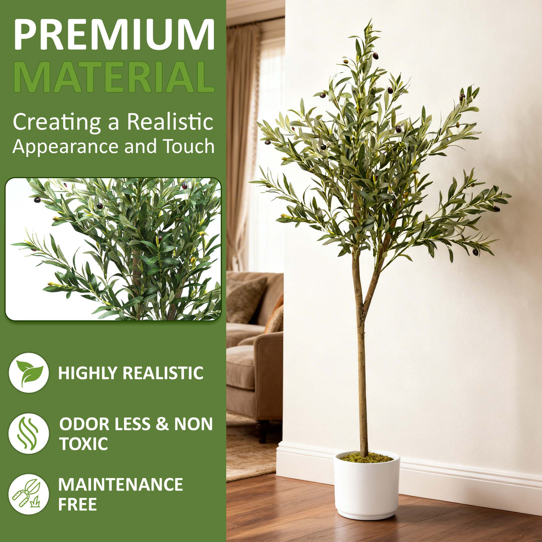 150cm Tall Faux Artificial Olive Tree