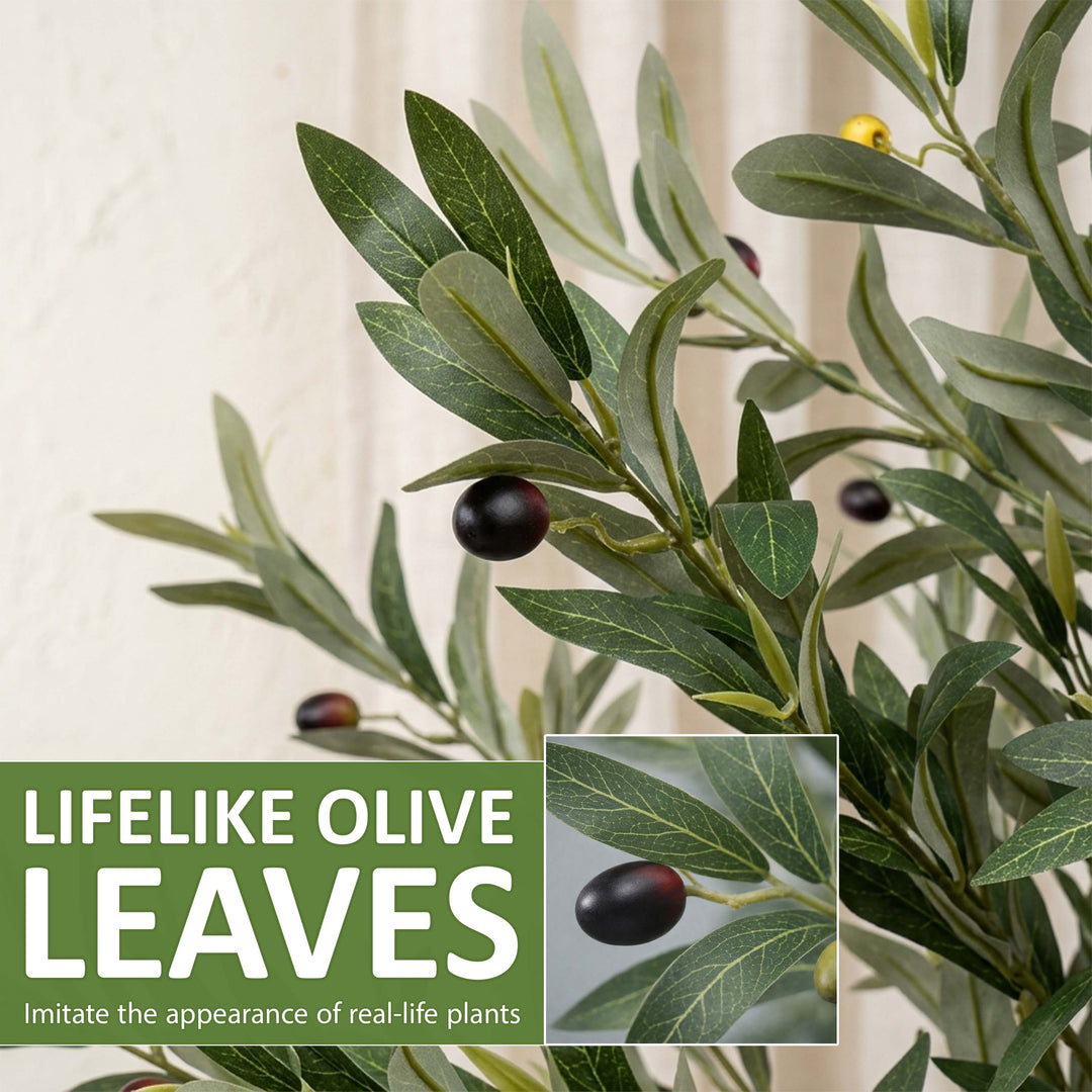 150cm Tall Faux Artificial Olive Tree