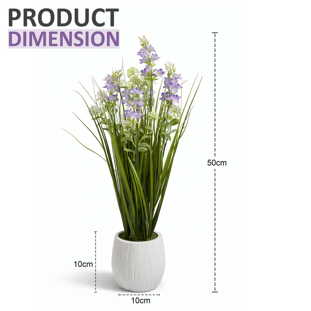 50cm Faux Artificial Lavender Plant