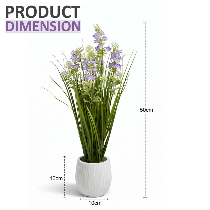 50cm Faux Artificial Lavender Plant