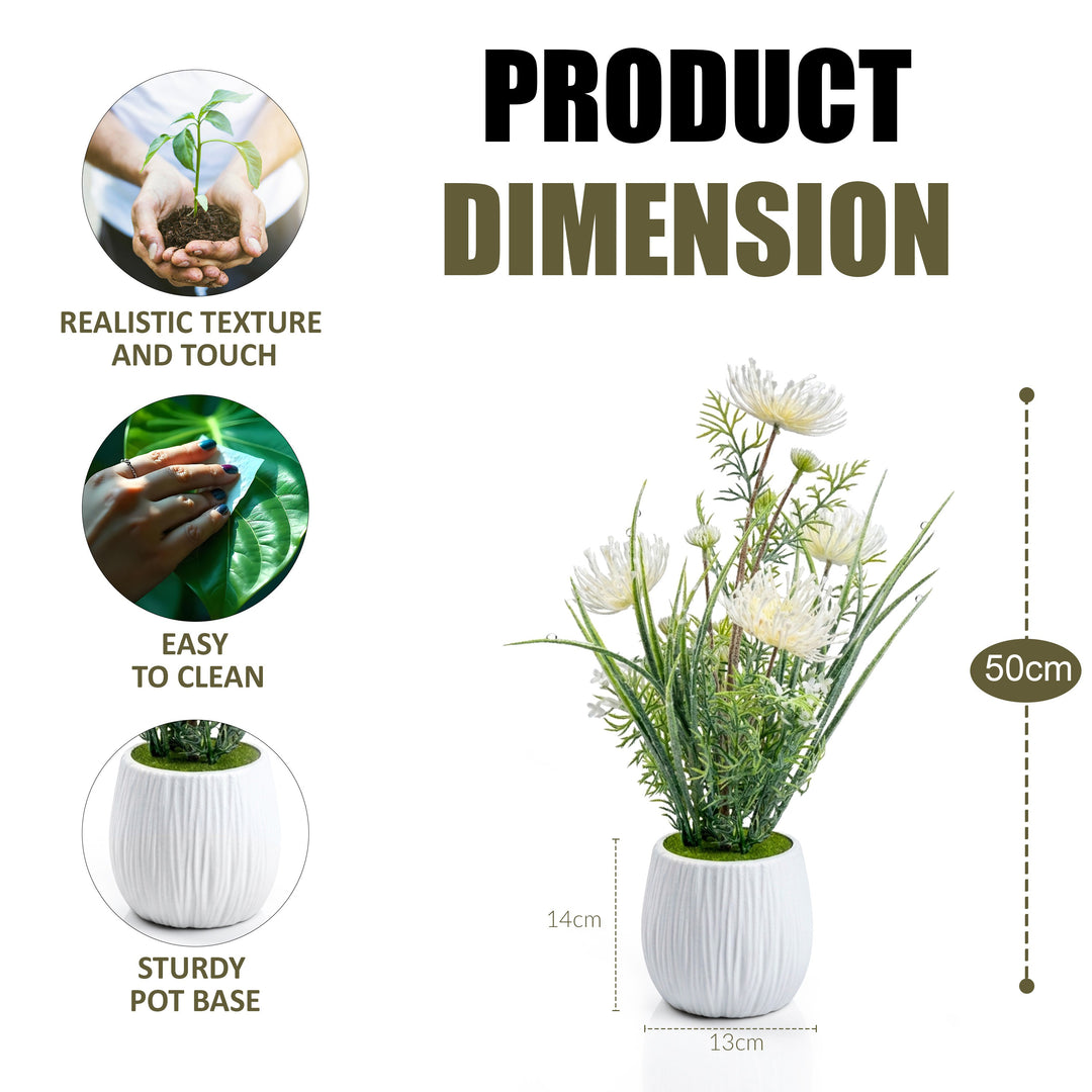 50cm Faux Artificial Spider Chrysanthemum Plant