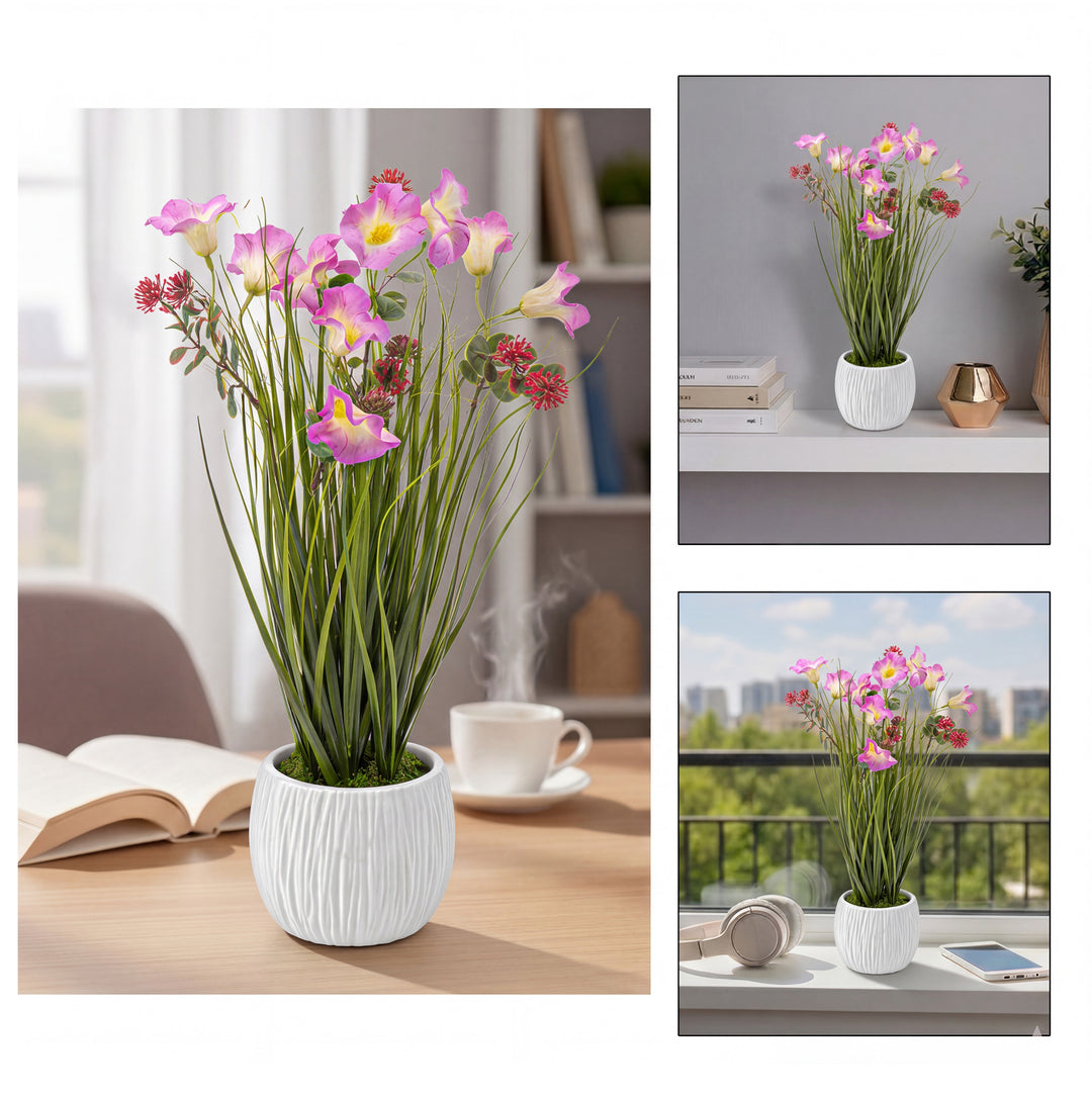 50cm Faux Morning Glory Plant