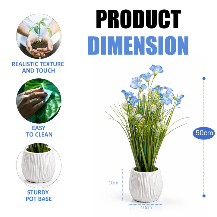 50cm Faux Morning Glory Plant