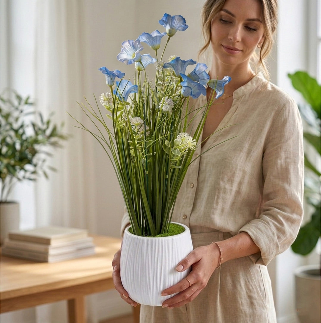 50cm Faux Morning Glory Plant