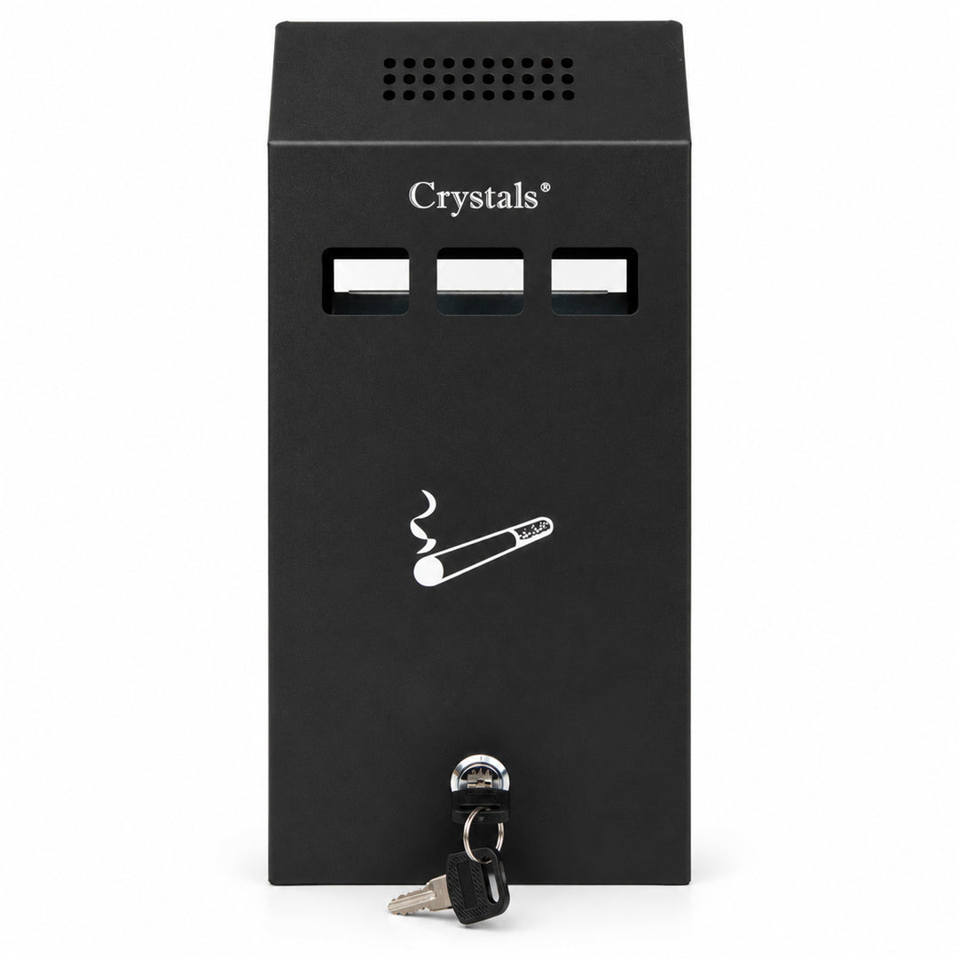 Lockable Wall-Mounted Ashtray Bin