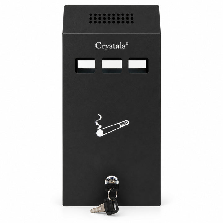Lockable Wall-Mounted Ashtray Bin