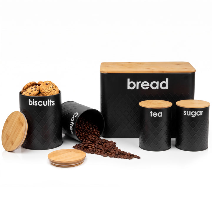 5pc Kitchen Storage Set Bread Bin