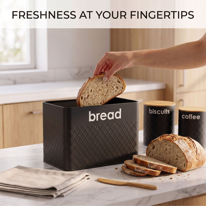 5pc Kitchen Storage Set Bread Bin
