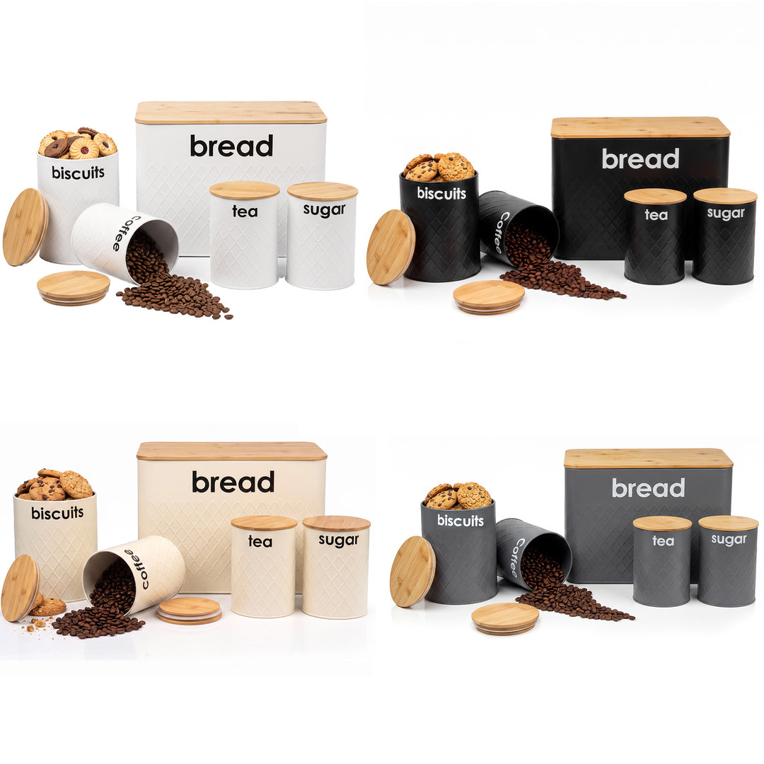 5pc Kitchen Storage Set Bread Bin