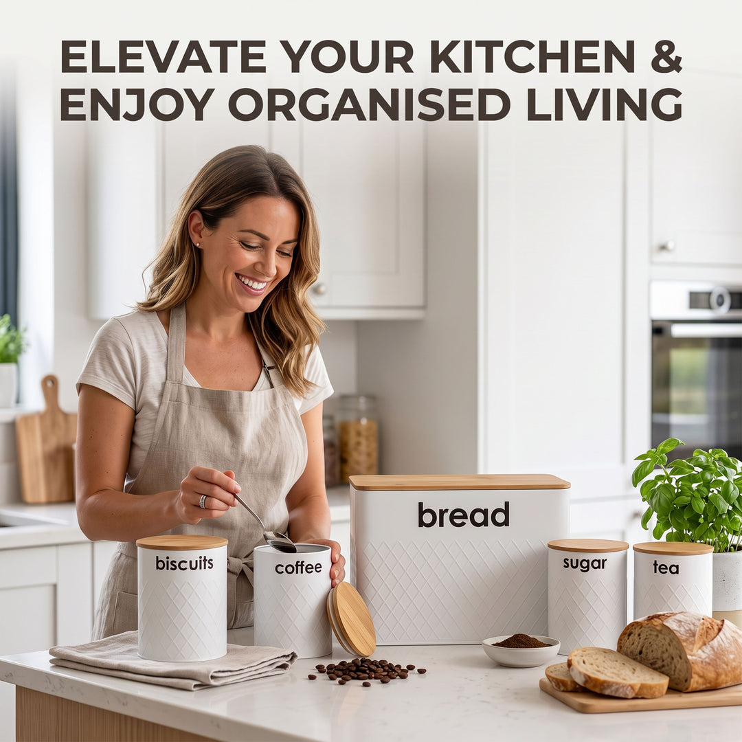5pc Kitchen Storage Set Bread Bin