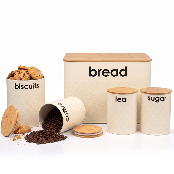 5pc Kitchen Storage Set Bread Bin