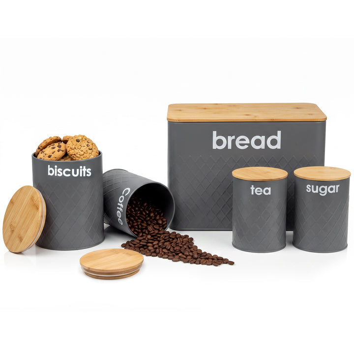 5pc Kitchen Storage Set Bread Bin