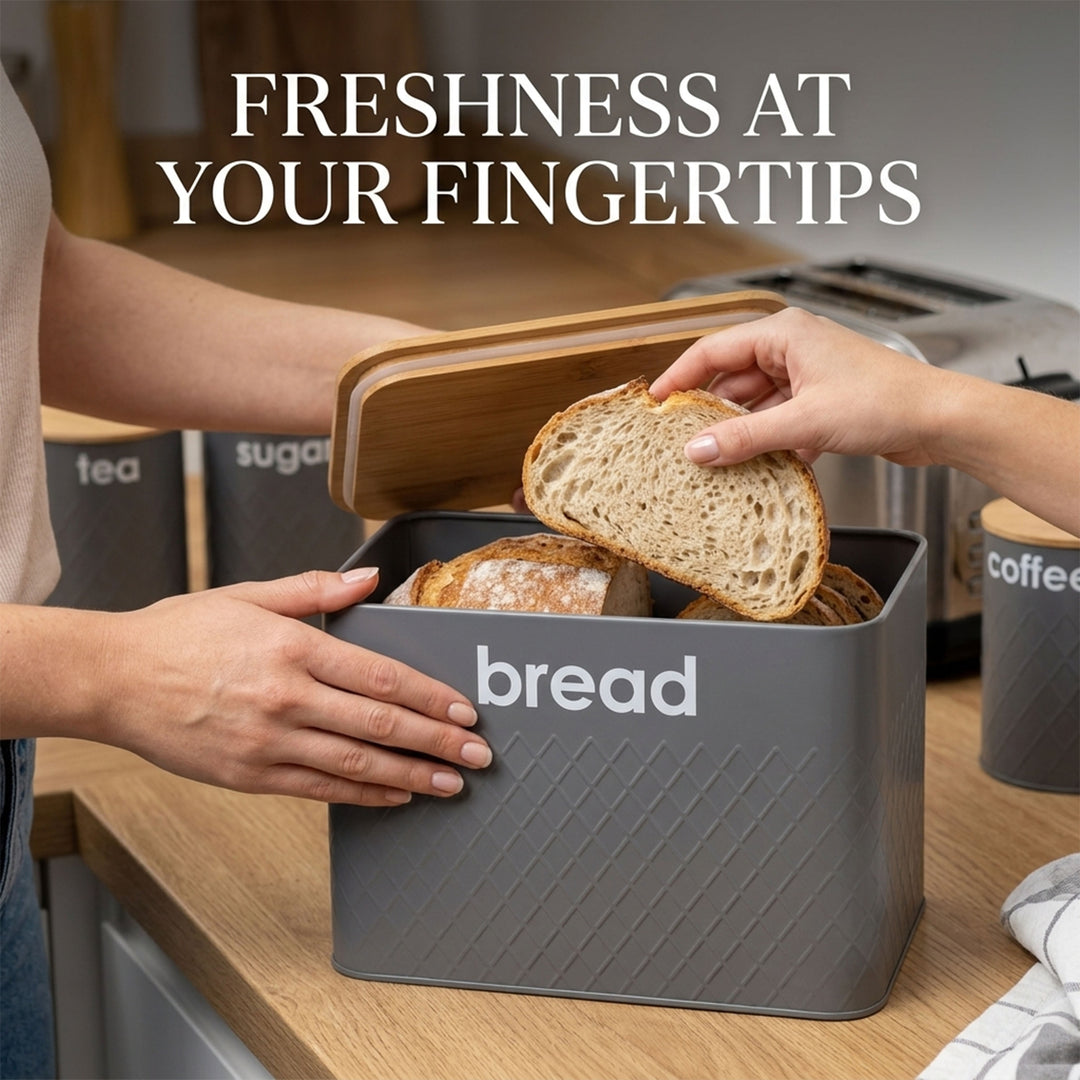 5pc Kitchen Storage Set Bread Bin