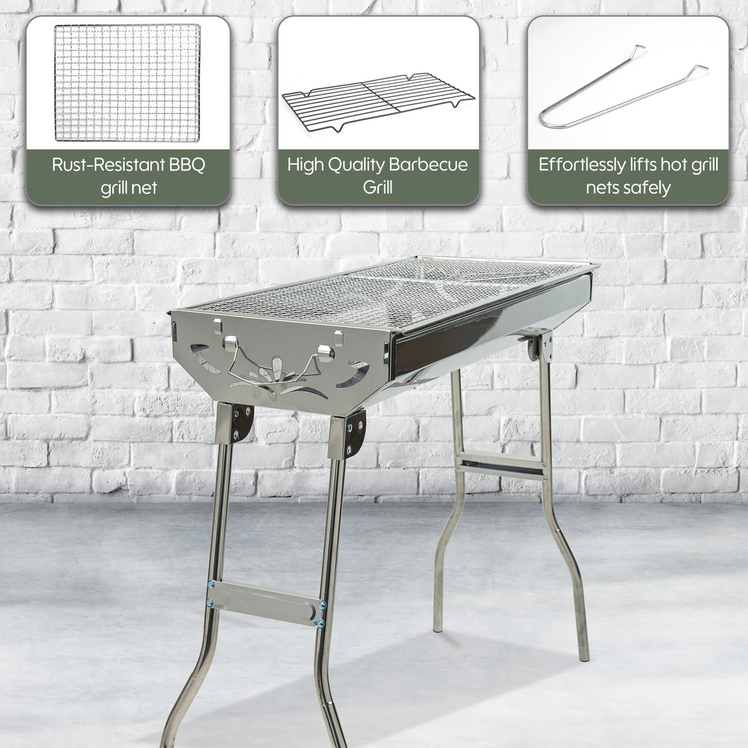 Folding Charcoal Barbecue Grill