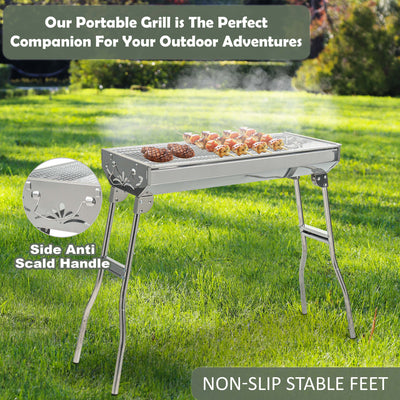 Folding Charcoal Barbecue Grill