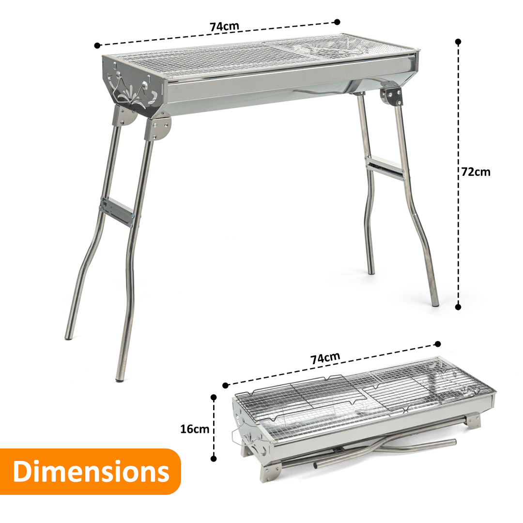 Folding Charcoal Barbecue Grill