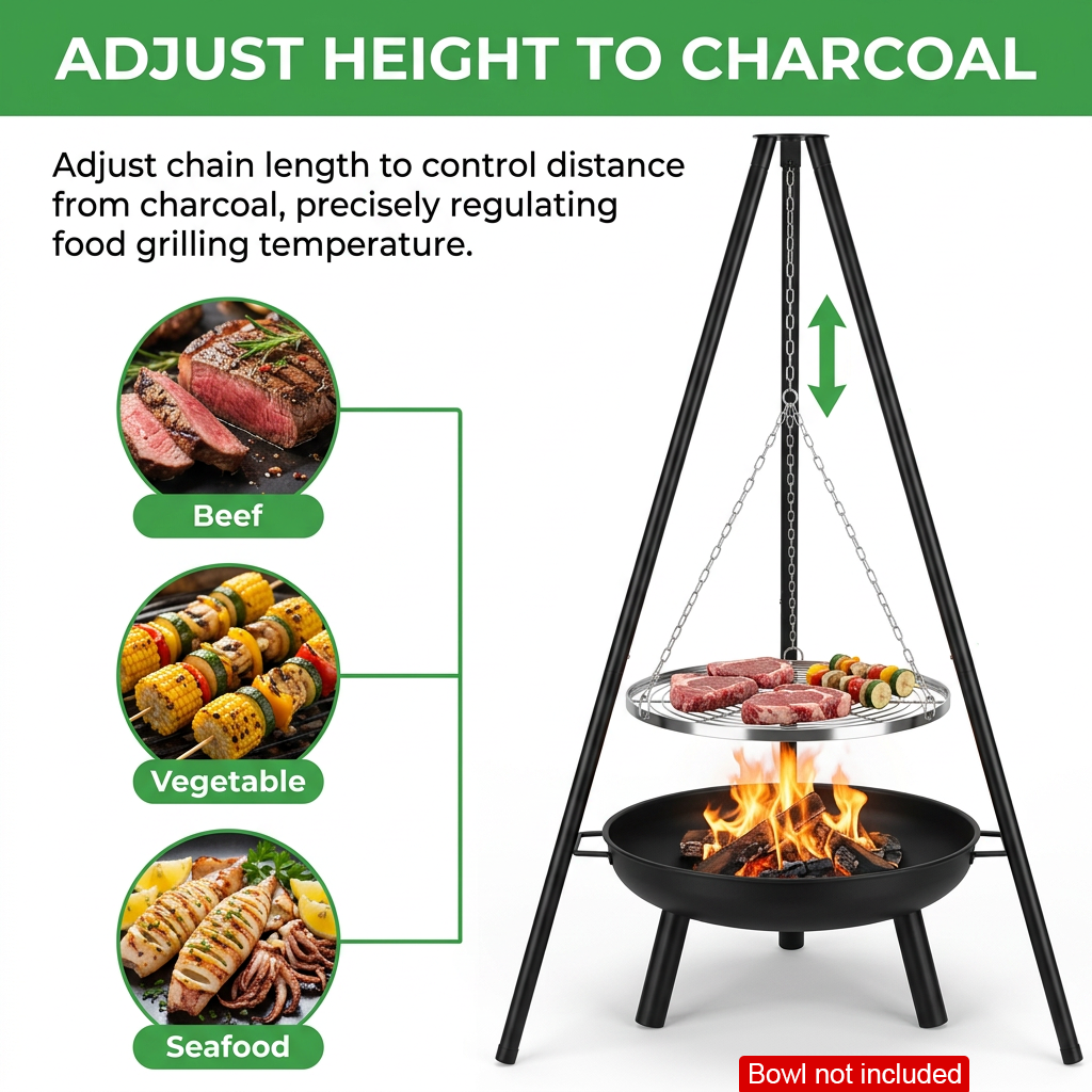 Large Tripod Barbecue Grill