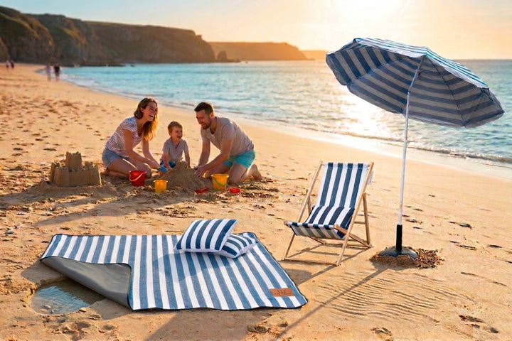 Picnic Mat with Umbrella &amp; Deck Chair
