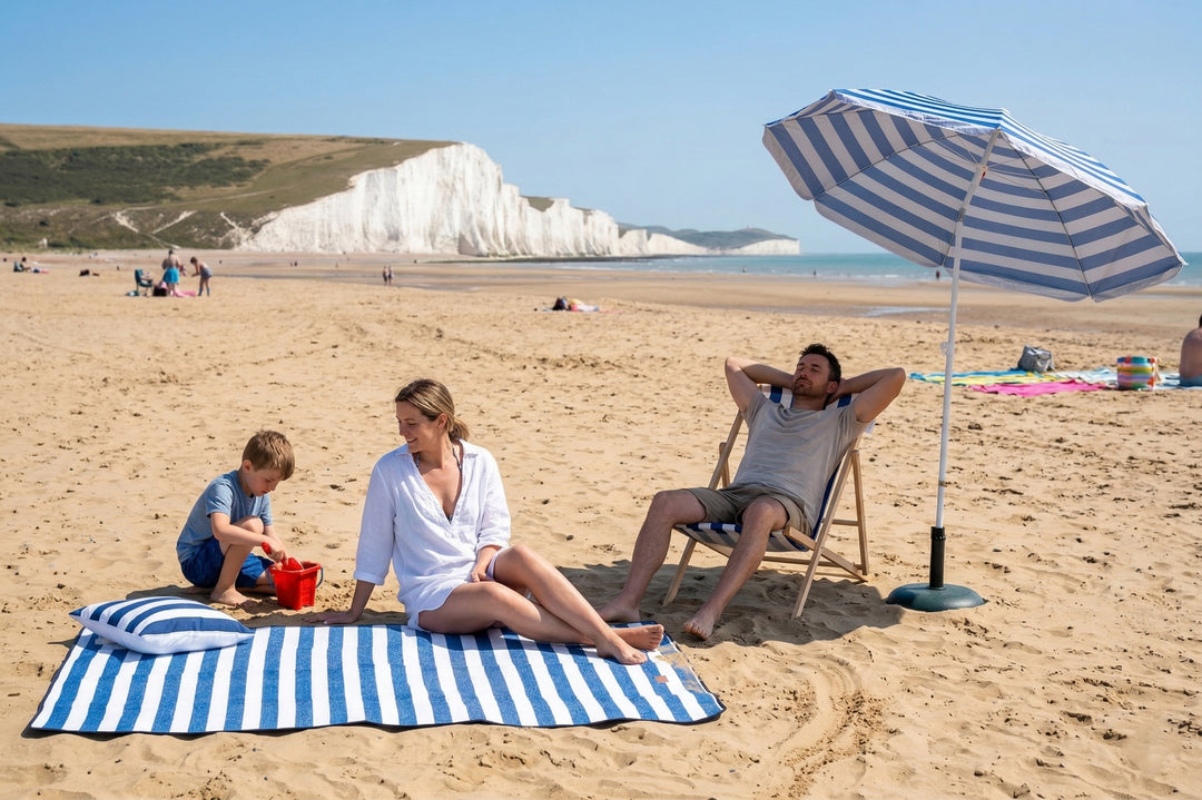 Picnic Mat with Umbrella &amp; Deck Chair
